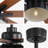 66 Inch Ceiling Fan With 6 Speed Wind 8 Dual Colors Blades Remote Control Reversible DC Motor With Light