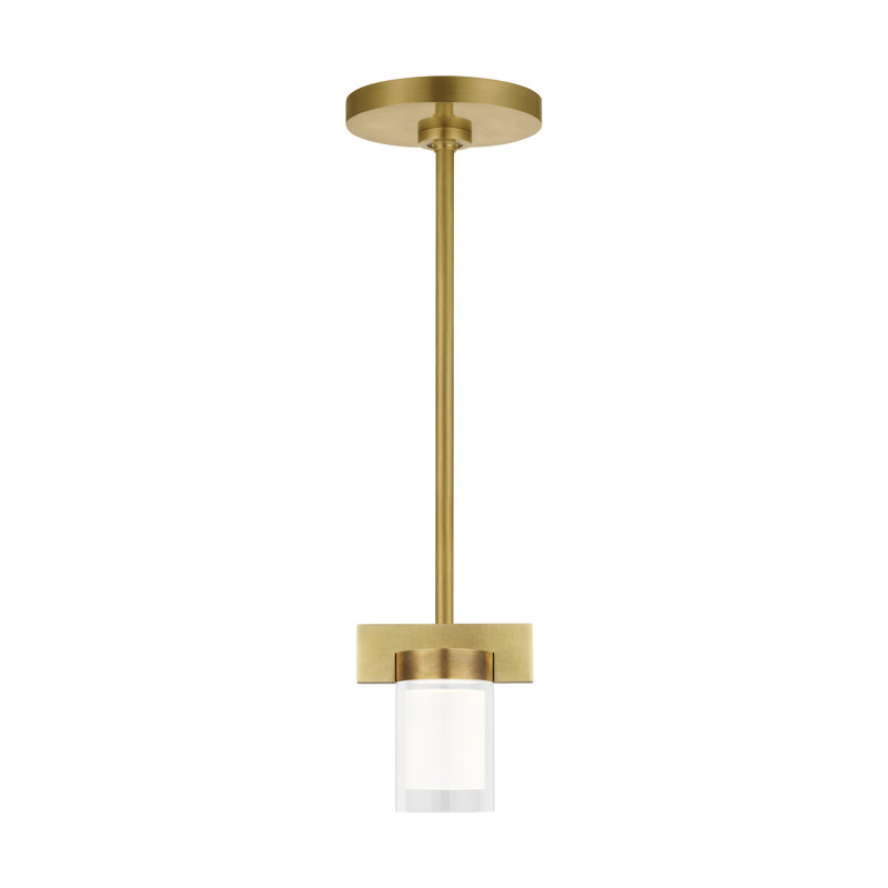 Esfera 1 - Light LED Pendant, Natural Brass