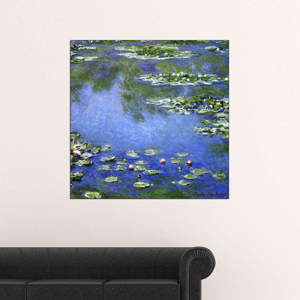 'Water Lilies' by Claude Monet Painting Print