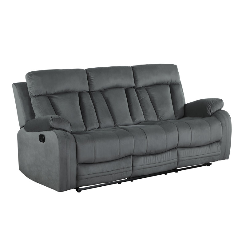 Canapé inclinable Ullery, H 40 po x l 84 po x P 38 po, Gris