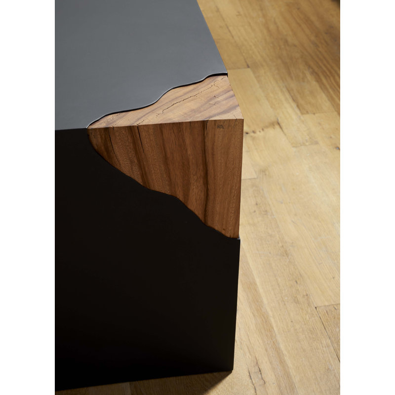 Cornered Side Table, Natural, Iron