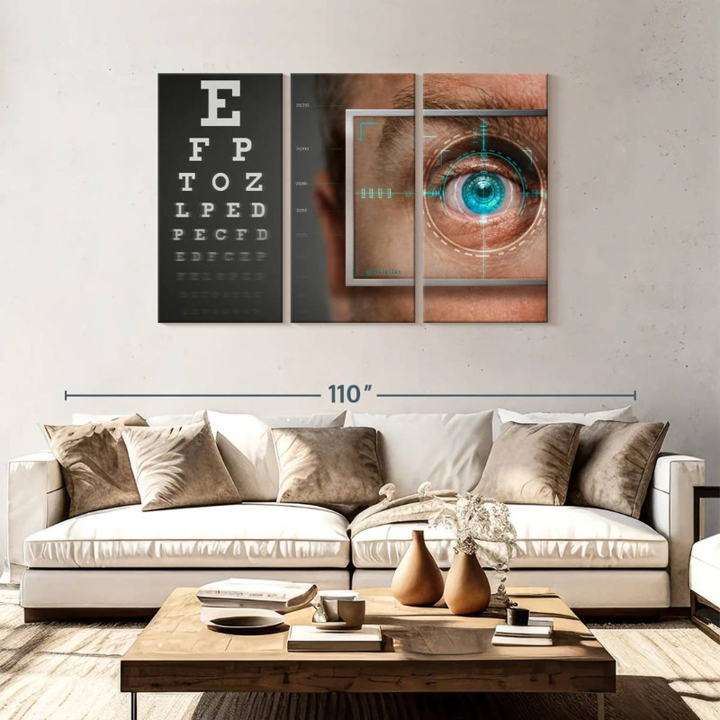 Alcaraz Blue Vision, 48" H x 74" W