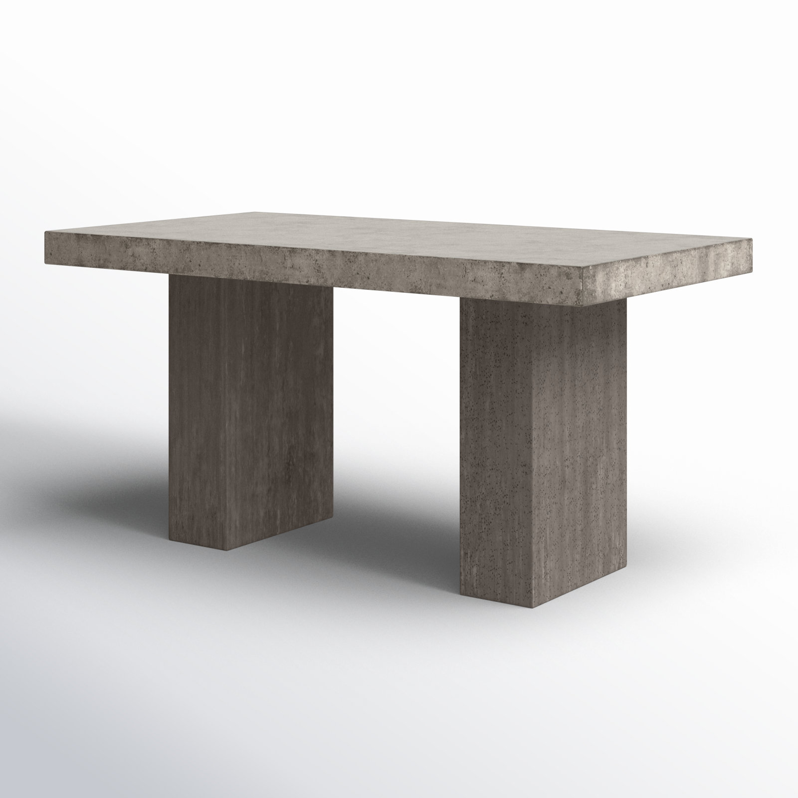Kareen Pedestal Dining Table, Dark Gray, Bar Table (41.75" Height), 95" L x 47" W