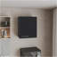 Armoire murale H 23,6 po, avec 1 porte et 2 tablettes, noir-1204659756
