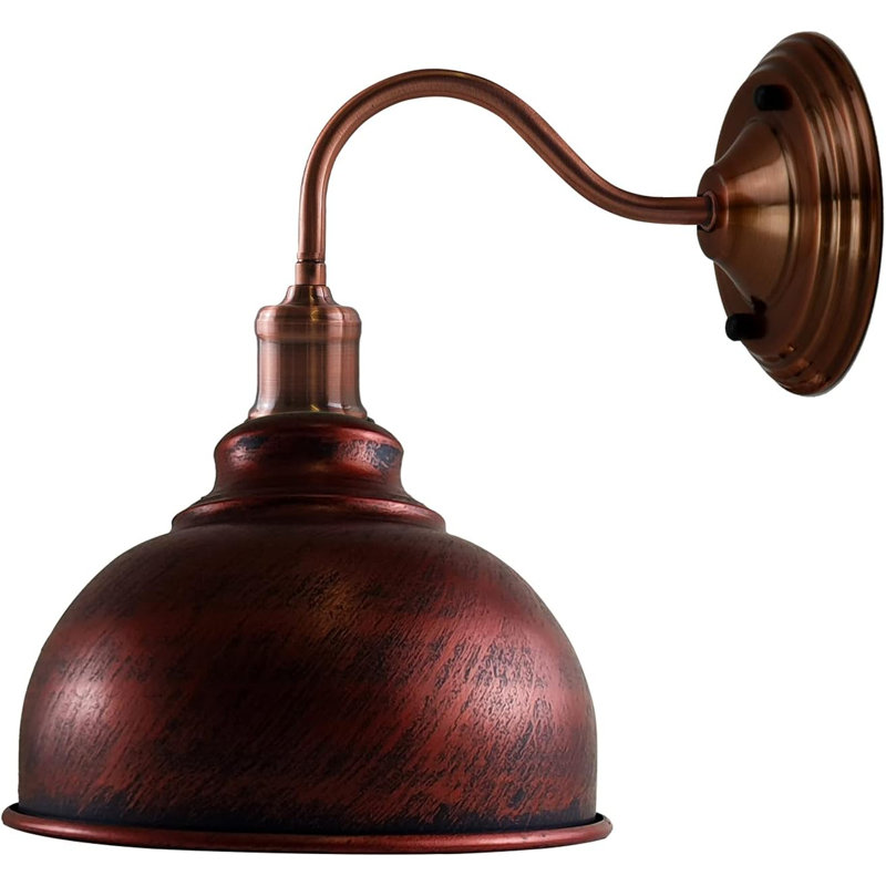 Amittai Armed Sconce, Rustic Red