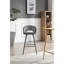 Hollydale Upholstered Counter Stool with Metal Frame-877019954