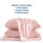 Bedsure Satin Sheets Queen Size–4 Piece Silky Bed Set, 15" Deep Pocket Fitted Sheet, Flat Sheet & 2 Pillowcases, Buttery-Smooth, Good for Hair & Skin (Pink)-128731621-128731643
