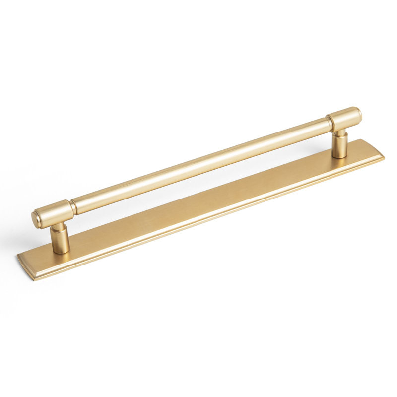Poignée robuste avec panneau (G011), Bronze champagne, 7 5/8"