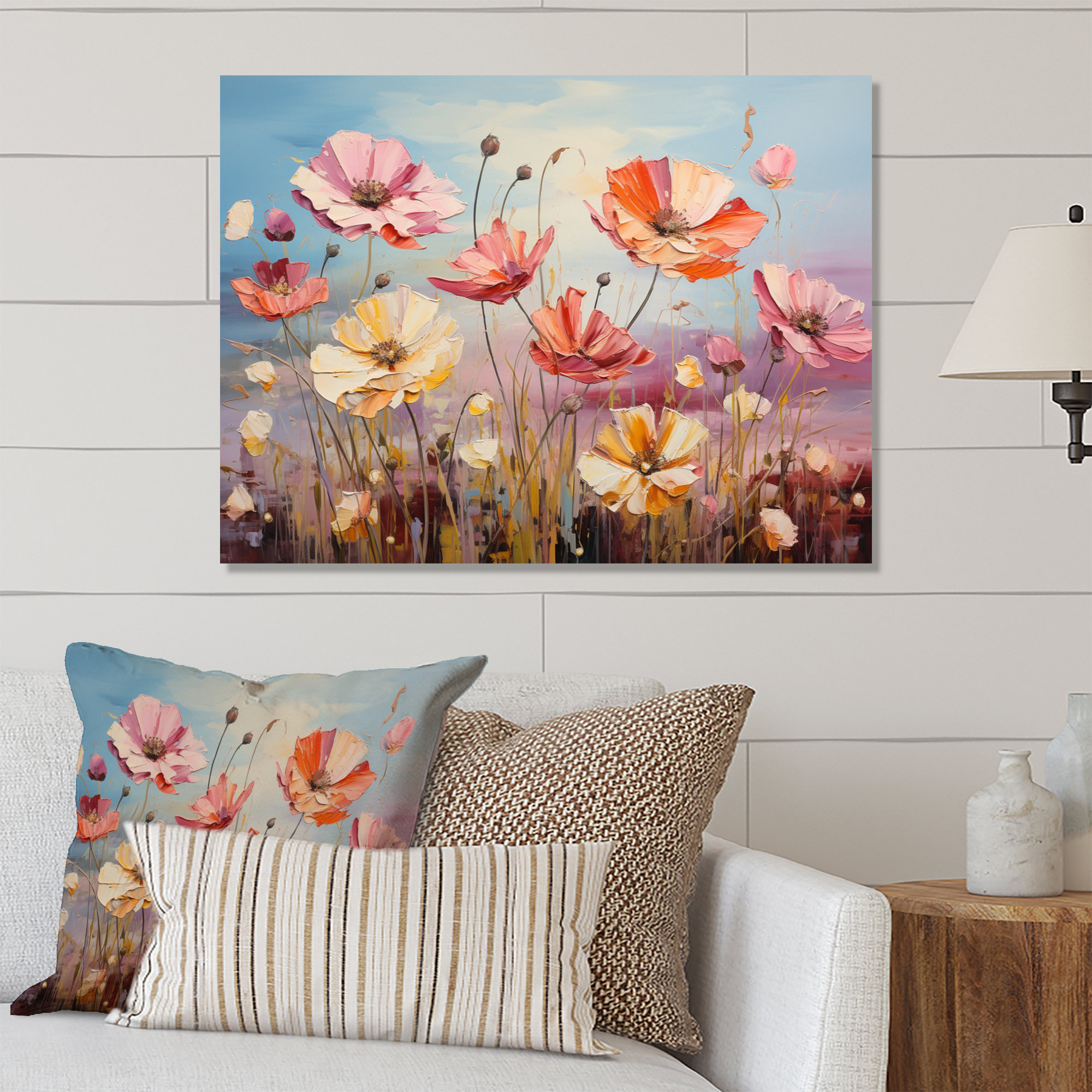 Winston Porter Wildflowers Dancing Petals - Floral Metal Wall Art | Wayfair