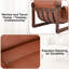 Fauteuil inclinable en cuir ciré à l'huile de l 27,6 po avec rembourrage super doux classique
