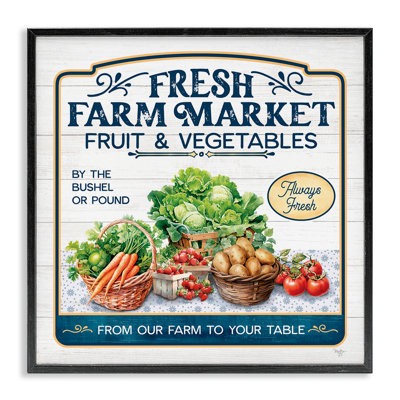 Fresh Farm Market, estampe numérique encadrée par Mollie B.