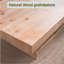 Table basse en bois à base rectangulaire