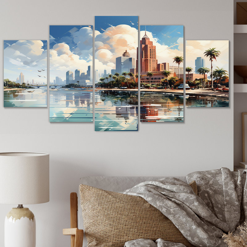 Sunshines State Miami V U.S. States & Territories Wall Decor on Metal