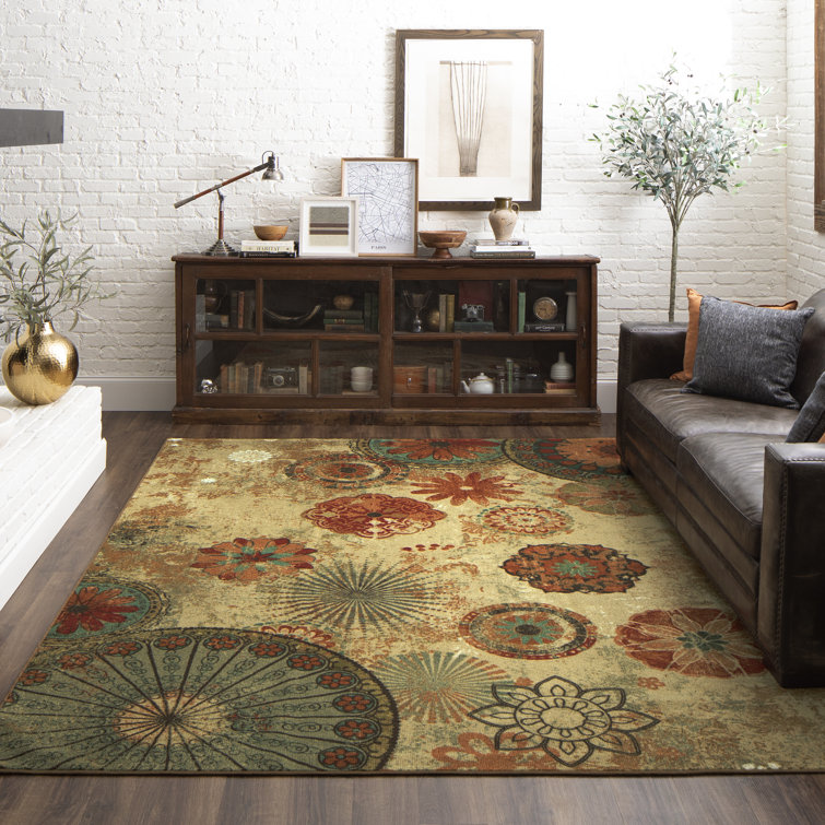Feliks Multicolor Modern Floral Area Rug
