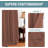Blackout Curtains for Bedroom/Living Room 2 Panels Set - Thermal Insulated Room Darkening Grommet Top Curtains-735006359-735006340