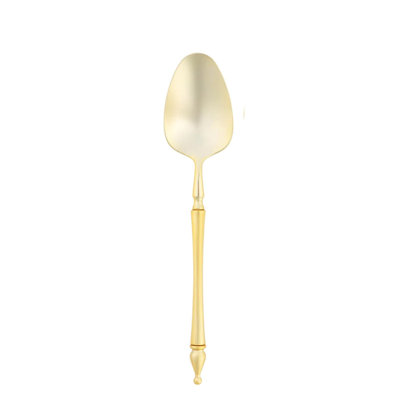 Muchuan Flatware Plastic Gold Tea Spoons