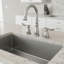 Double Handle Bathroom Sink Faucet with Drainer-182913261
