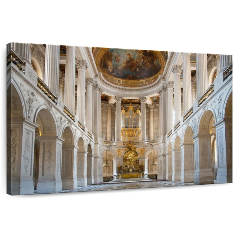 Chapelle royale à Versailles, H 30 po x l 45 po