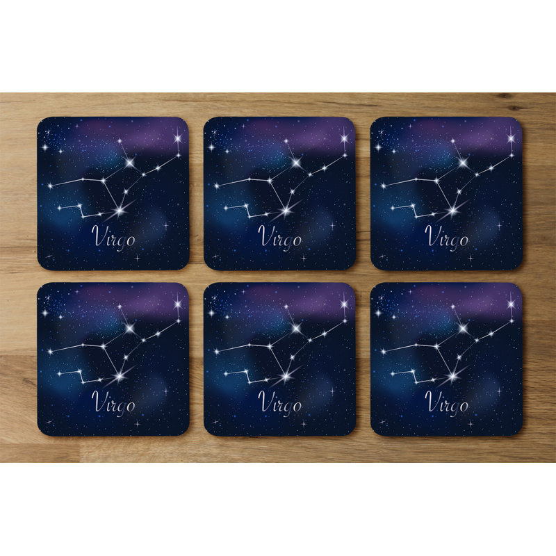 Square 6 Piece Coaster Set