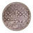 Round Ornate Geometric Print Tray