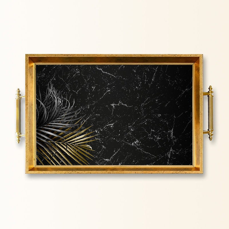 Elegant Glass Tray, 19.7 x 11.4 x 1.4 inches | 100% Durable Glass Construction | Easy to Clean with Damp Cloth | Ideal for Serving, Decorative Display, and Organizing | Stylish Addition to Home Décor