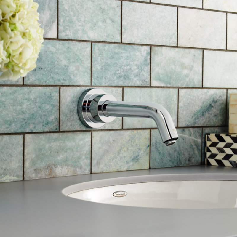 Garniture de bec de baignoire murale Serin, Chrome