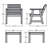 Anette 2 - Person Patio Conversation Set-1940117856