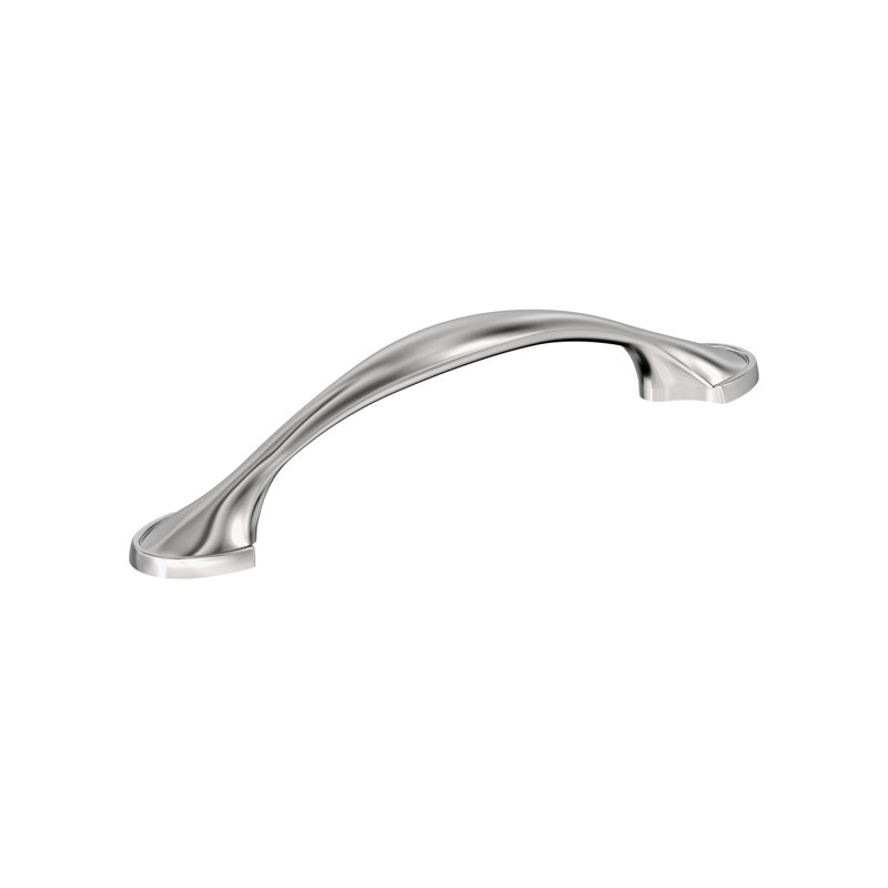 Poignée d'armoire chrome poli d'un centre à l'autre de 3-3 / 4 po (96 mm) Fairfield - paquet de 10, 3 3/4", Chrome poli