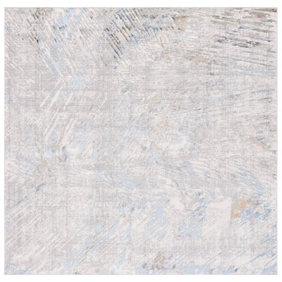 Wayde Abstract Gray/Blue Area Rug