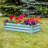 Rondrick Galvanized Steel Outdoor Raised Garden Bed - Green - 4' W x 2' D x 1' H-296716292-296716295