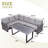 Nazime Wicker 6 - Person Patio Conversation Set with Cushions-552566146