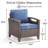 Outdoor Wicker Chairs Set With Cushions-1941472550