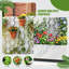 Boîte à fleurs en métal avec treillis et roues-1373308971-1355334588