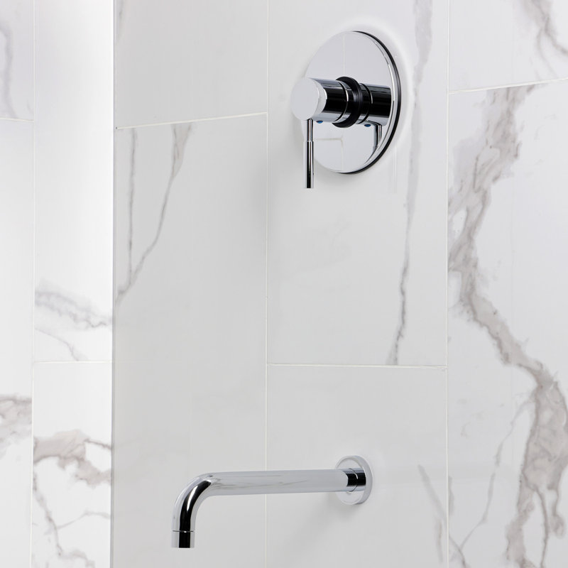 Kingston Brass Concord Single-Handle Pressure Balanced Tub Faucet, Polished Chrome