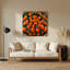 Art mural en métal orange-650240126
