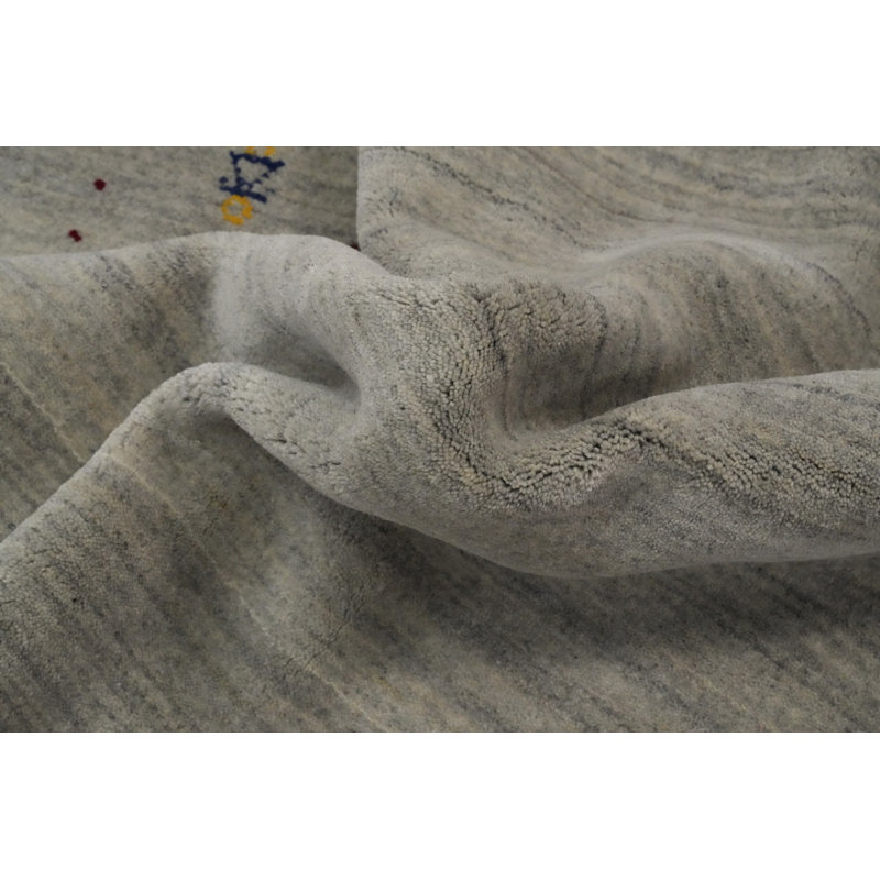 Tapis indien en laine de style Gabbeh 8 x 10