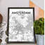 « amsterdam city map », reproduction d’impression sur affiche en tons-31735996
