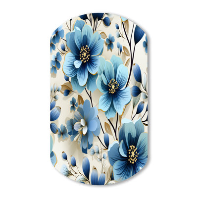 Crawfordville - Floral Cylinder Shape Irregular Metal Wall Decor