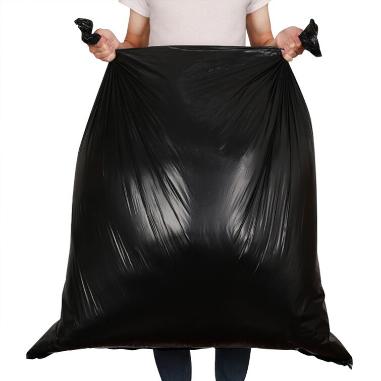 Berry Plastics PGR4046X3B 45 Gallon Black Garbage Bags