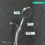 Hansgrohe Rainfinity 3-Jet Handheld Shower Head Set with Shower Hose and Showerarm Mount-573797975-547077038