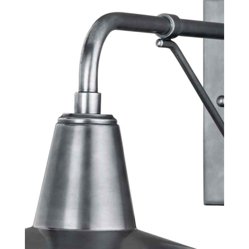 Mariner 1 - Light Outdoor Armed Sconce, Nickel