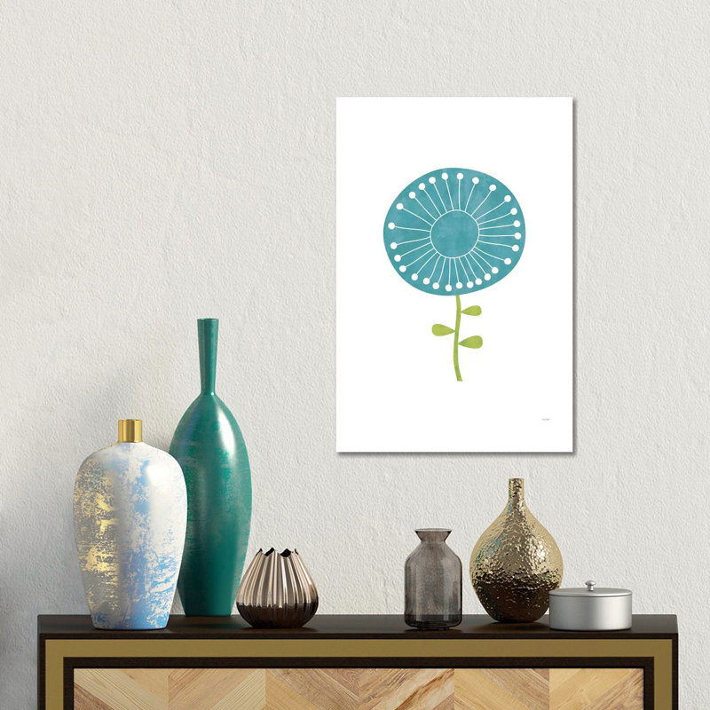 Modern Flowers I by TomasDesign - Gallery-Wrapped Canvas Giclée on Canvas, 30.48 cm H x 45.72 cm W, Canvas