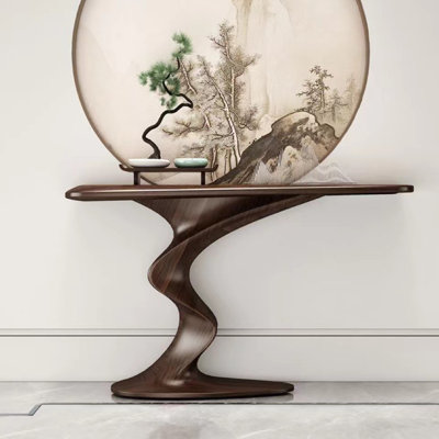 Modern simple solid wood porch table