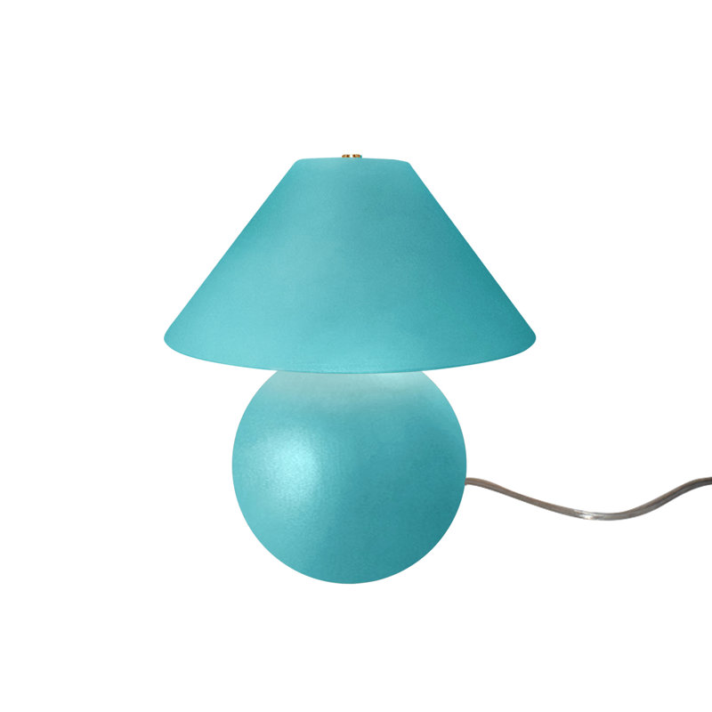 Lampe de table en céramique Caroldine, Reflet de piscine, H 12 po x l 11 po x P 11 po