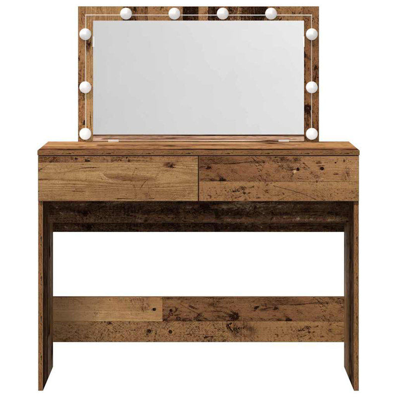 Dressing Table with Mirror, Wood