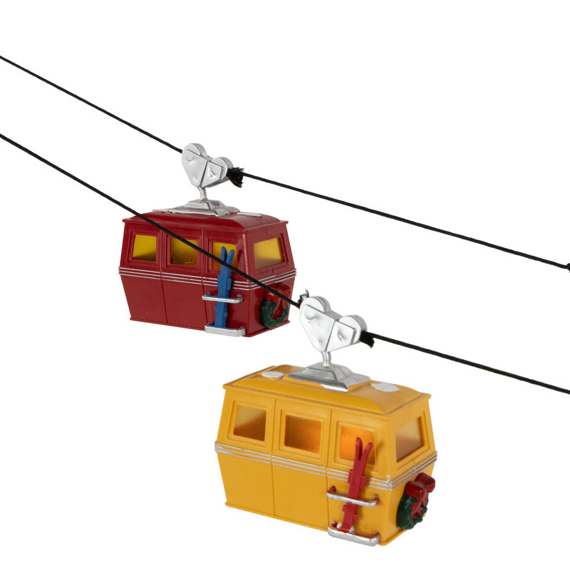 Animated and Musical Trolley Car Ride LED Lighted Christmas Village Display