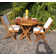 Quinlan Outdoor Round Teak Dining Table