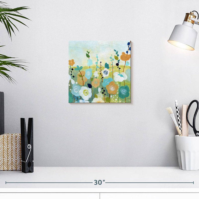 Champ de fleurs Matisse I, H 10 po x l 10 po