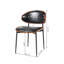 Ensemble de 2 chaises de salle à manger en cuir courbé l 20,47 po x P 21,65 po x H 29,92 po Moon River