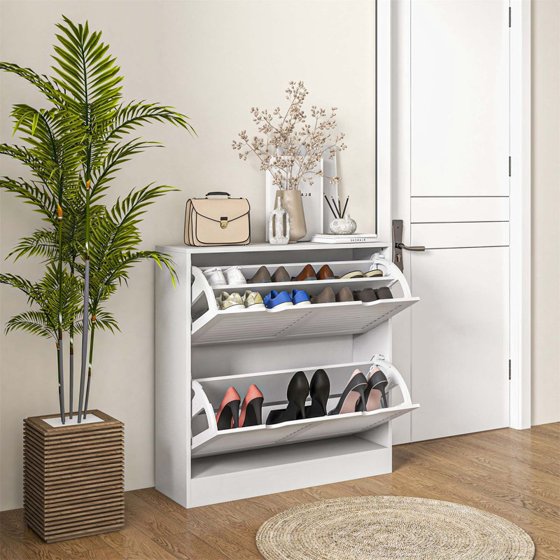 16 Pair Flip Down Shoe Storage